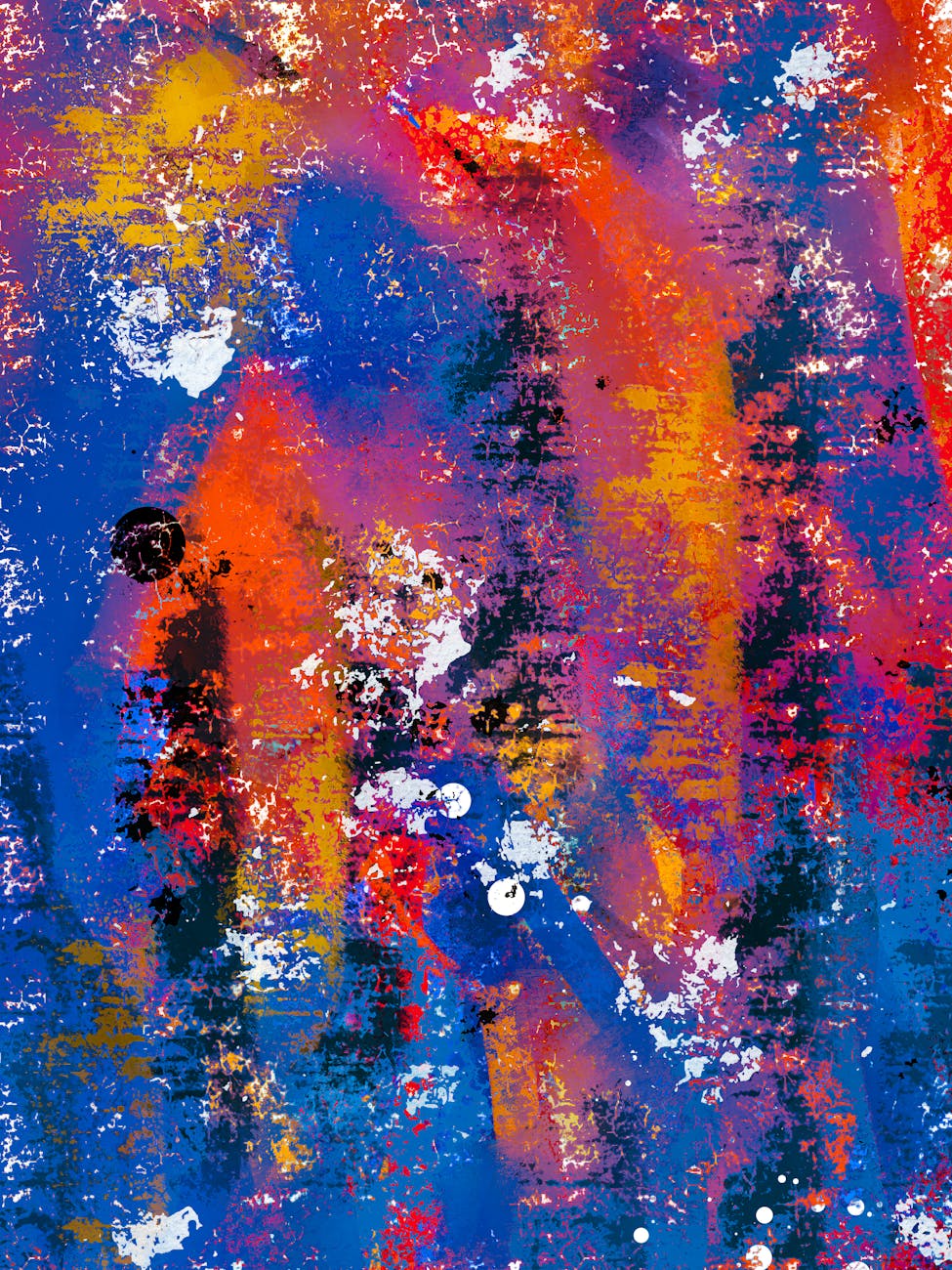 a close up shot of a colorful abstract art